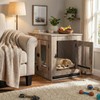 Agitree Pet Crate Furniture End Table - Rustic Style Small