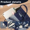 FuninCrea Denim Large Tote Bag Handbag Shoulder Bag for Women