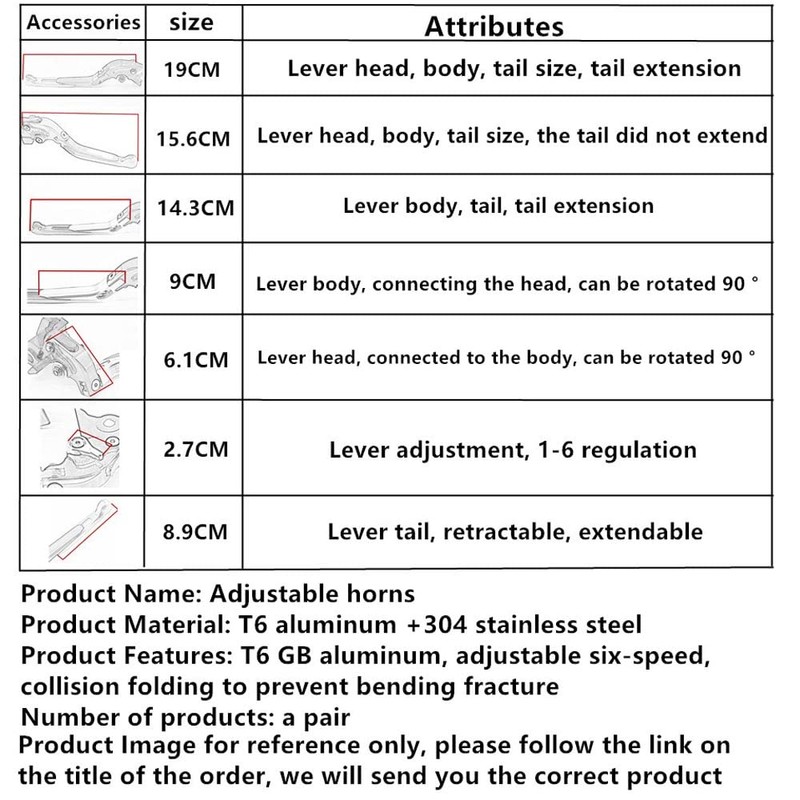 Blue Motorcycle Accessories Engrave Logo Brake & Clutch Levers Set