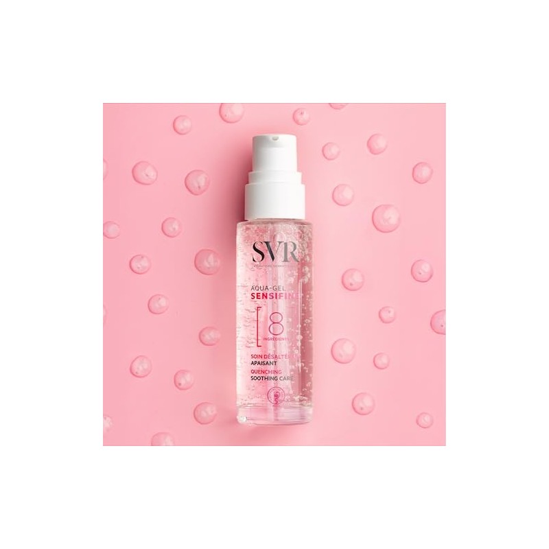 SVR Sensifine Aqua-Gel Hidratante Facial para Piel Sensible con Pantenol,