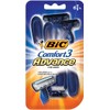 BIC Comfort 3 Advanced Men's Disposable Razor, Triple Blade, Pack