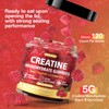 TOPCAPAK Creatine Gummies for Men & Women, Raspberry Flavor, 120