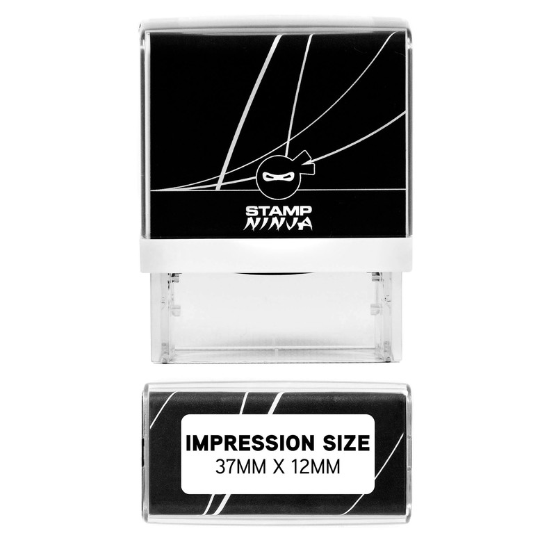 Custom Self-Inking Signature Stamp - Upload Your Signature - 37mm