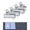 Aurinktron 1 x Solar Module Bracket Kit, 12 cm Aluminium