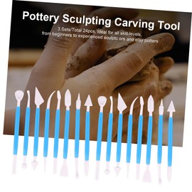 NUOBESTY 3sets Clay Sculpting Tools Pottery Carving Molding Shaping for Clays Including Polymer and Air Drying for Beginners Professionals