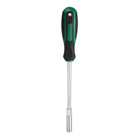 sourcing map Metric Nut Driver 8mm Dia 150mm Round Shank CR-V 6 Point Hex Hexagon Socket Wrench Screwdriver with Non-Slip Handle for Tightening and Loosening Fasteners