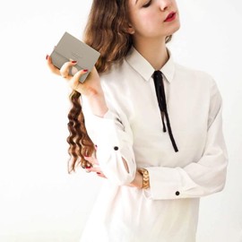 CALIYO Women's Purse Made of Smooth and Soft Synthetic Leather Purse Women's Small and Short Format Purse Ladies in Very Beautiful Colours with Many Compartments, darkgray, Stylish