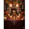 Paquete Kit de 4 Nichos Con Techo Triangular Altar Ofrenda