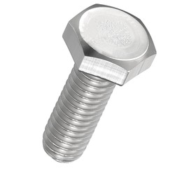 Kozelo 30 Pcs Hex Head Screws Bolts - [M3-0.5x8] 304 Stainless Steel Grade A2-70 Fully Threaded Hex Tap Metric Hexagon Head Screw Machine Bolt Right Hand External Hex Drive, Silver