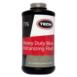 Heavy-Duty Blue Vulcanizing Fluid - Ideal for Larger Tire Repairs and Tube Repairs in Radial or Bias Tires, 1 Quart