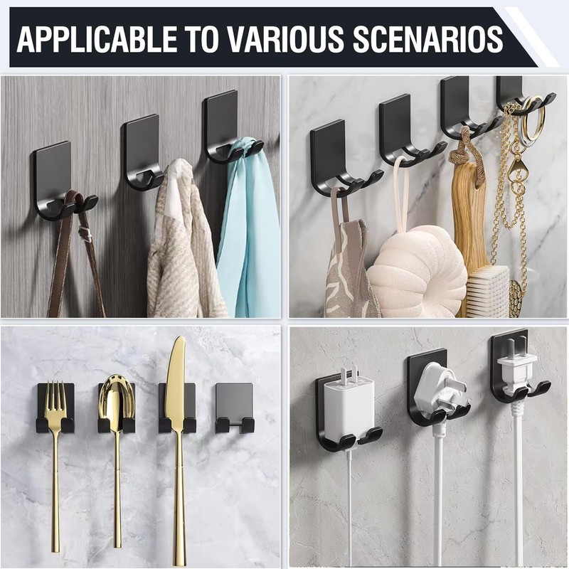 Razor Holder Shaver Hook Hanger Stand(2 Pack)Heavy Duty Self Adhesive