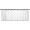 Elbersdrucke Basic 00 Bistro Curtain, White, Transparent, 48 x 140