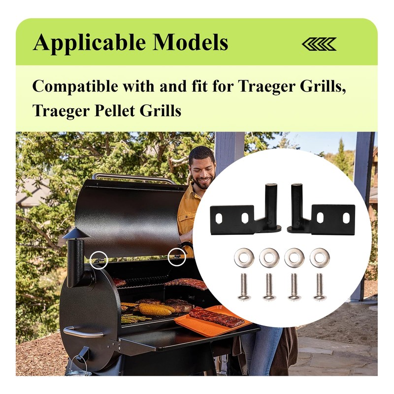 WFCYX 74050 & 74051 Grills Lid Hinge Kit Compatible with