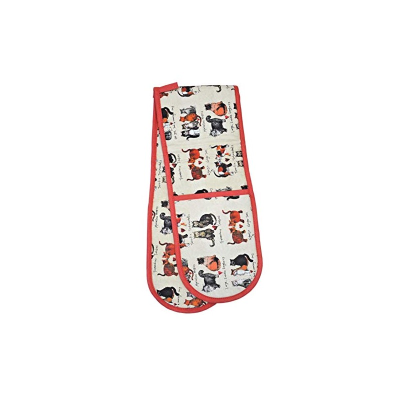 ALEX CLARK MARVELLOUS MOGGIES CAT OVEN GLOVES - 100% Cotton