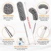 Extendable Microfiber Duster for High Cleaning – 60.63-Inch Bendable Washable