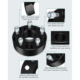 AINTIER 2X 2 inch 50mm 5x4.75 Wheel Spacers 5x120.65mm W/with 12x1.5 Studs fit for 1990-2005 for Jimmy