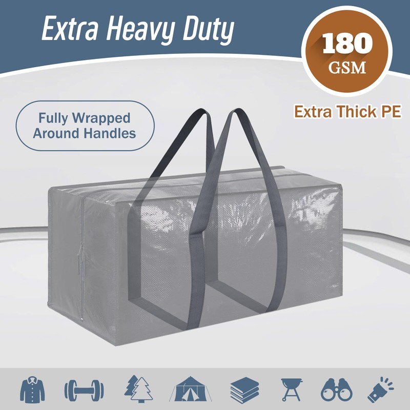 6 Pack Extra Heavy Duty Large Moving Bags with Strong