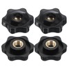 PATIKIL M8 x 32mm Through Hole Knob Nut Screw, 4