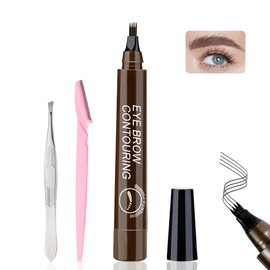 Eyebrow Pencil Microblading Effect, Waterproof Eyebrow Pencil for Clearly Defined Brows, Long-Lasting Makeup and a Flawless Look