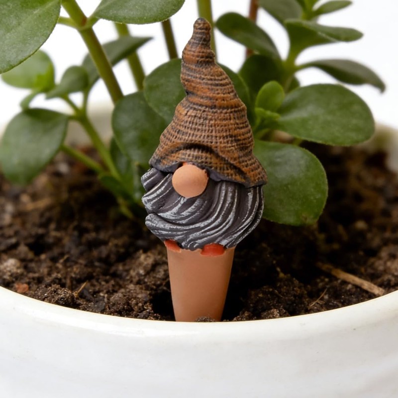 4 Pack Terracotta Watering Spikes, Vacation Self-Watering Planters Devices -