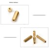 MACHSWON 50 PCS Hexagonal Internal Thread Two-Way Copper Column M3*24mm