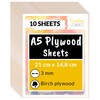Creative Deco 10 x A5 Birch Plywood Sheets | 148