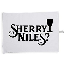 Hippowarehouse Sherry, Niles? Tea Towel Eco Printed Dish Cloth Kitchen accessory 50cmx70cm 100% Cotton