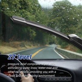 ICEXSNOW 22"+20" Water Repellent Windshield Wiper Blades Replacement for Toyota Tacoma 2023-2016 4Runner 2009-2003 Jeep Compass 2017-2007 Chevy Malibu 2008-2004 Camaro 20-16 Corvette 19-14 and MORE