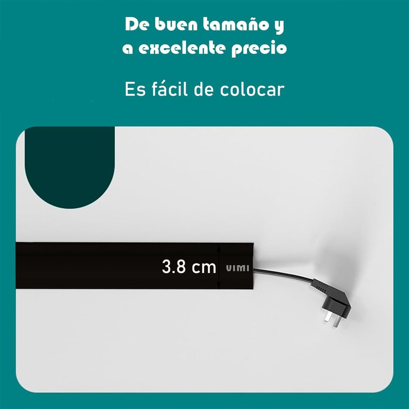 Vimi Cubierta para Cables De 3 Metros Organizador Y Protector