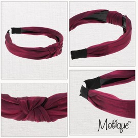 Motique Accessories Glamour Turban Knotted Headband for Women and Girls- Periwinkle