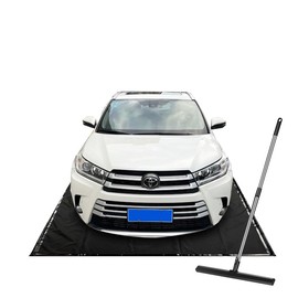 Szblnsm Garage Floor Mat (7'9 "x 18"), PVC Containment Mat, Anti Slip Garage Floor Pad - Provides Heavy-Duty Waterproof Protection for Cars, Preventing Rain,Snow and Mud