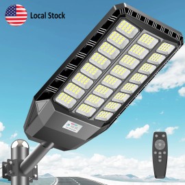 Integrated 2 in 1 Solar LED Street Light US Local Stock High Brightness Timer Mode Lamp for Villages Warehouses and Public RoadsEmitting Color: White, Lamp Power(W): LA076, Battery Capacity: 20000mAh