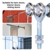 2Pcs Door Hanging Wheel Pulley Roller Glass Door Accessory for
