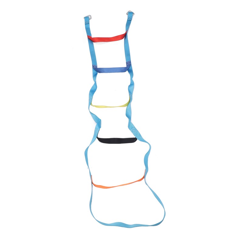 Kids Rope Ladder 6.6ft 6 Steps Colorful Climbing Rope Ladder