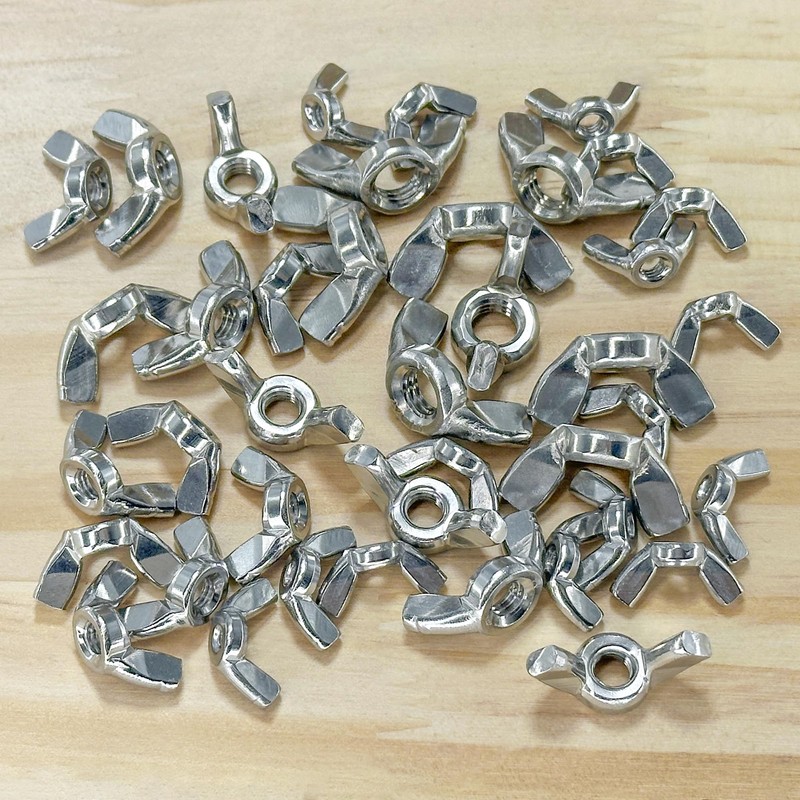 40 PCS M3 - M8 Stainless Steel Wing Nuts, Butterfly