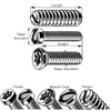 Black Oxide Star Drive Weaver Oval Head Gun Screws -