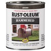 Rust-Oleum 239073 Stops Rust Hammered Finish Paint, Quart, Brown 32