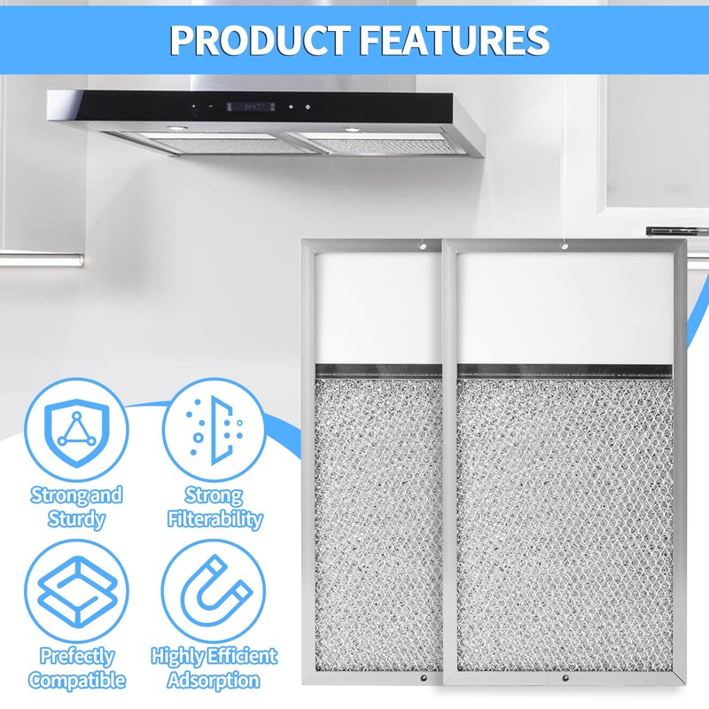 Range hood Filter with Light Lens Replacement for Broan R610027