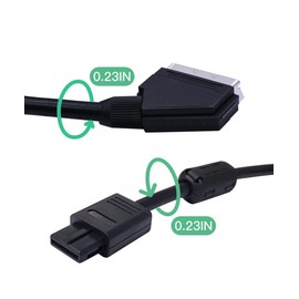 HTDYOO RGBS Scart Cable Bare Copper Wire Compatible with SFC- 3.28Feet/1M