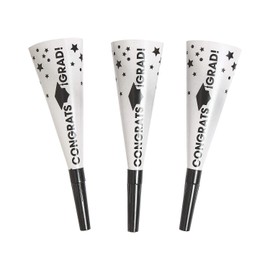 Fun Express - Graduation Horns (dz) for Graduation - Party Supplies - Favors - Misc Favors - Graduation - 12 Pieces