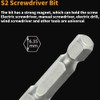 Star Head Bit 12pcs 1/4" Shank 50mm S2 Steel Magnetic