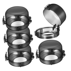 Generic 5Pcs Childproof Gas Stove Knob Covers Oven Safety Knob Shields for Kitchen Proofing Easy Install Sturdy Protection from Burns Compatible with Knobs