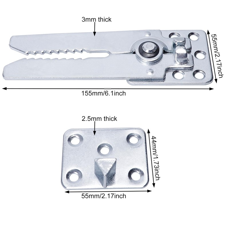 Li-TianFeng 2 Pack Sectional Couch Connectors Metal Couch Clips Sofa