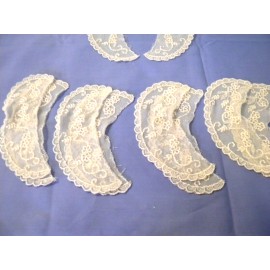 Unbranded 10 pc Small Victorian Style Open Lace Collar Lot Teddy Bear Child Trim Natural