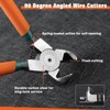 LEONTOOL Diagonal Pliers for Flush Cut Plastics, 90 Angled Wire