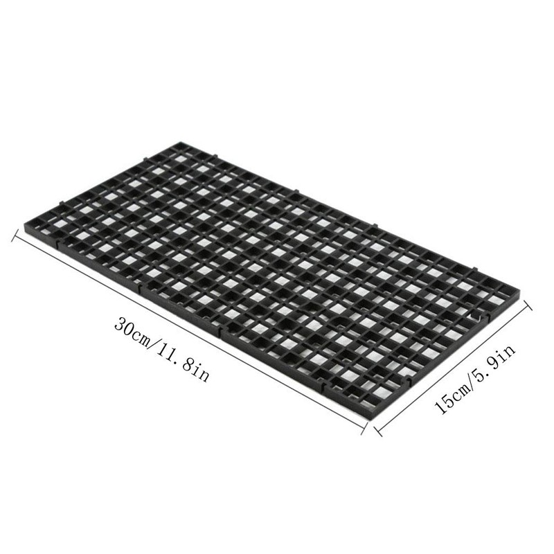 RLECS 2pcs 30cm x 15cm Plastic Grid Divider Tray Egg