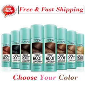 L'Oreal Paris Loreal Magic Root Cover Up Temporary Gray Concealer Spray 2oz. Choose Your Color - 08 Medium Brown