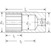 Stahlwille 51-22 (1/2SQ) Deep Socket (12 Corners)