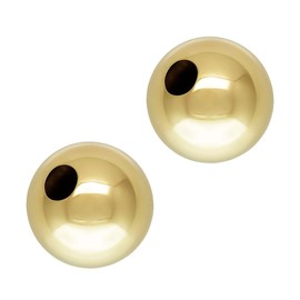 5pcs Adabele Real 1/20 14K Gold Filled Seamless Smooth 8mm (0.3 Inch) Round Loose Beads Spacer Non Tarnish for Jewelry Making JK2-A8