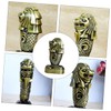 ULTECHNOVO 1Pc Creative Merlion Statue Decorative Bronze Metal Artware for